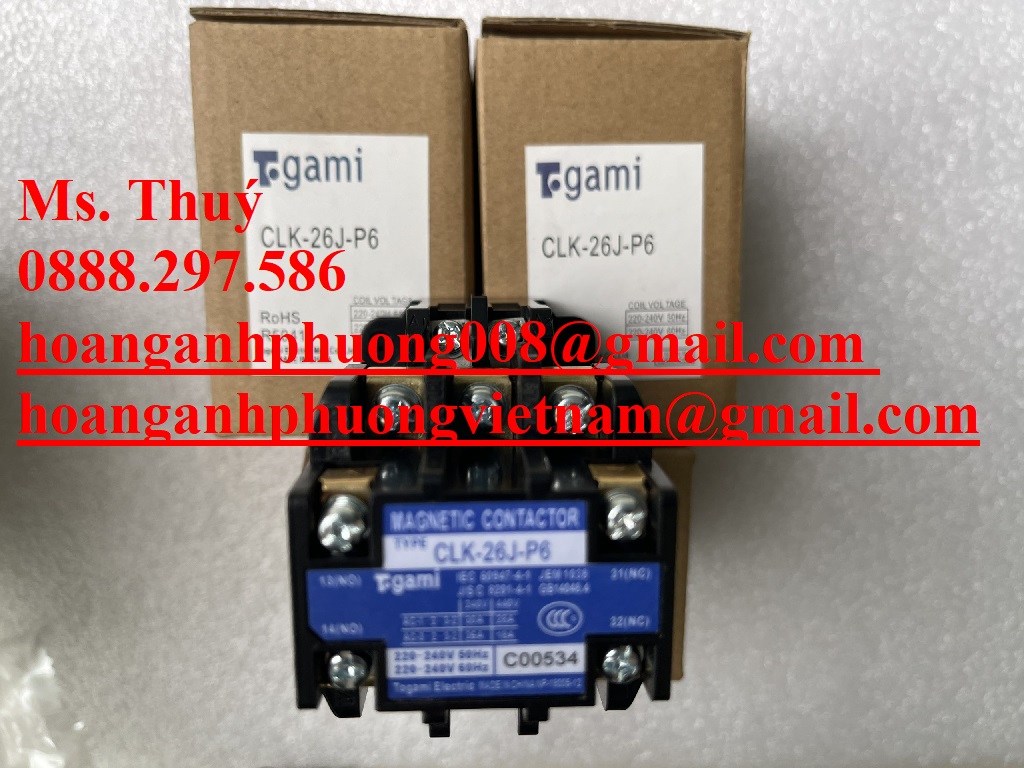 Giá tốt - Khởi động từ Togami CLK-26J-P6 - Hàng mới 100%